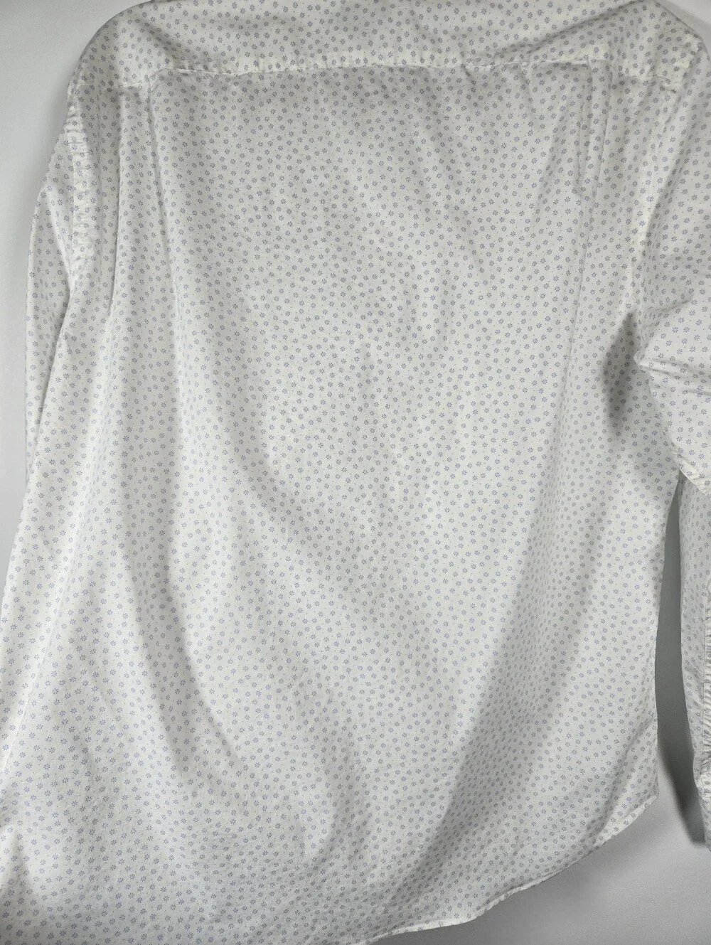 J. Crew Slim Untucked Flex Performance Button Down Shirt Size Large White Floral